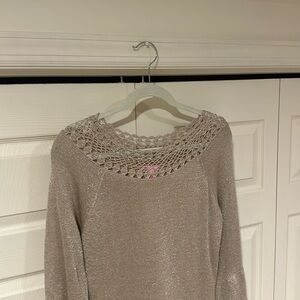 Lily dress in a sparkly champagne color. Lightly worn!